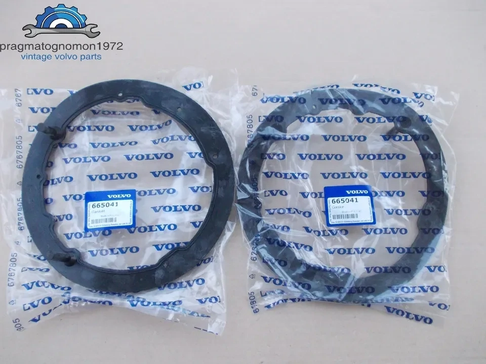 VOLVO P1800 HEADLIGHT RIM GASKET SET NEW! P/N 665041