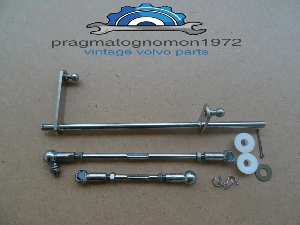 VOLVO AMAZON 121 122 SINGLE STROMBERG CARBURATOR LINKAGE SET STAINLESS STEEL