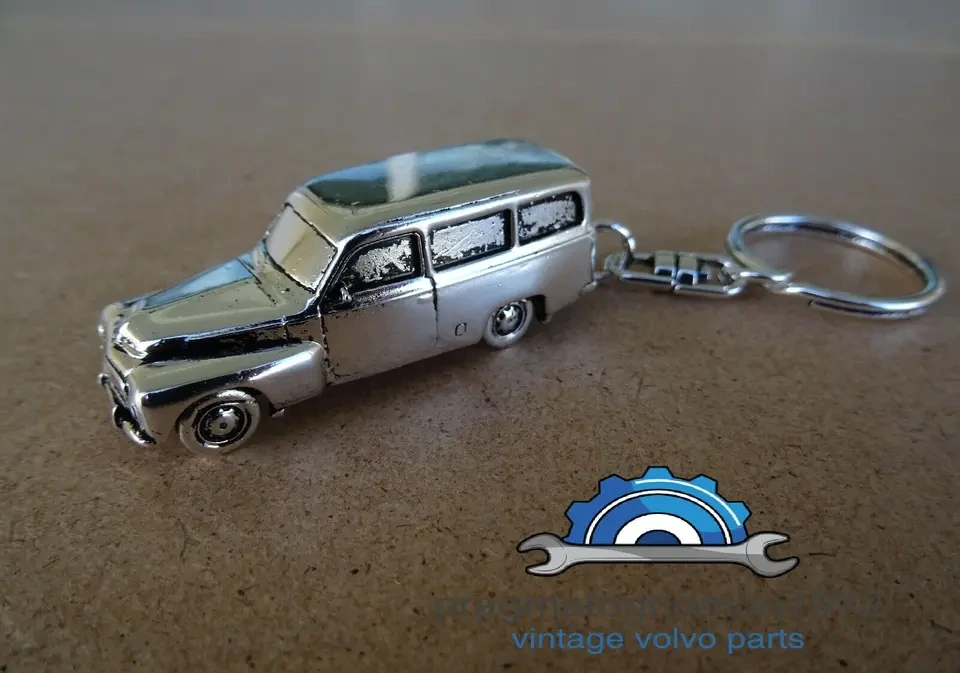 VOLVO DUETT P210 KEYCHAIN SILVER PLATED GIFT