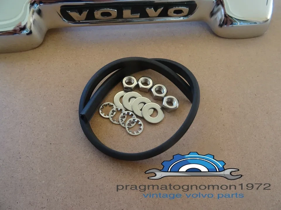 VOLVO AMAZON 120 130 TRUNK HANDLE RUBBER TRIM + INSTALLATION set