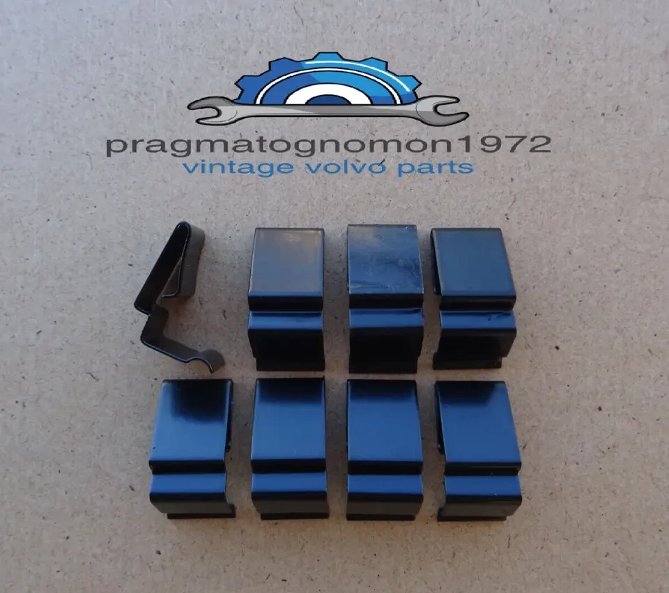 VOLVO 684967 P1800 P1800ES 1972-73 RADIATOR GRILLE INSTALLATION CLIPS 8pcs set
