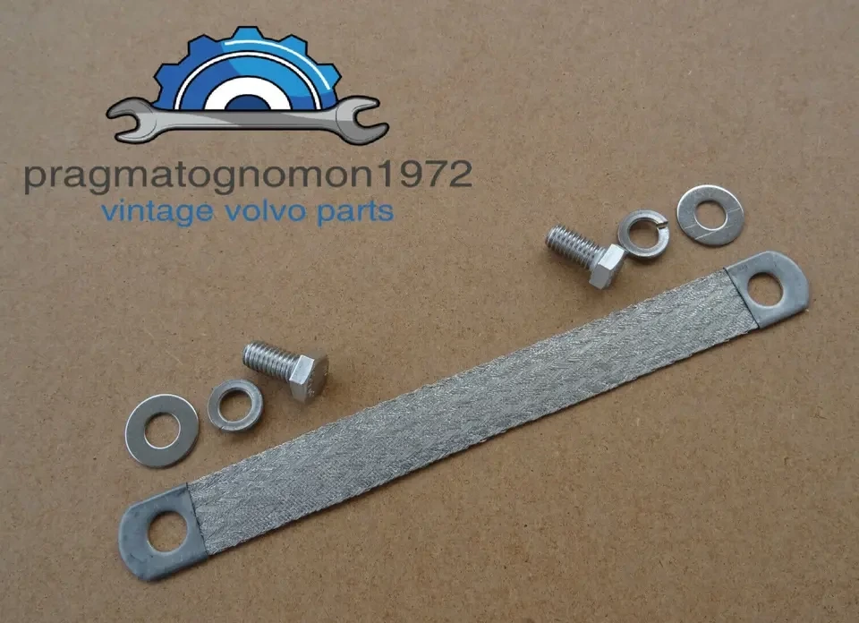 VOLVO 190339 ENGINE EARTH STRAP SET 200mm LENGTH AMAZON 121 122 P1800 140 PV