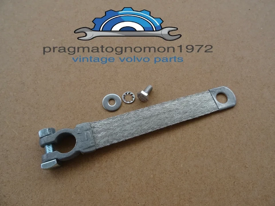 VOLVO 11417 BATTERY EARTH STRAP GROUND SET 150mm LENGTH AMAZON 121 122 P1800