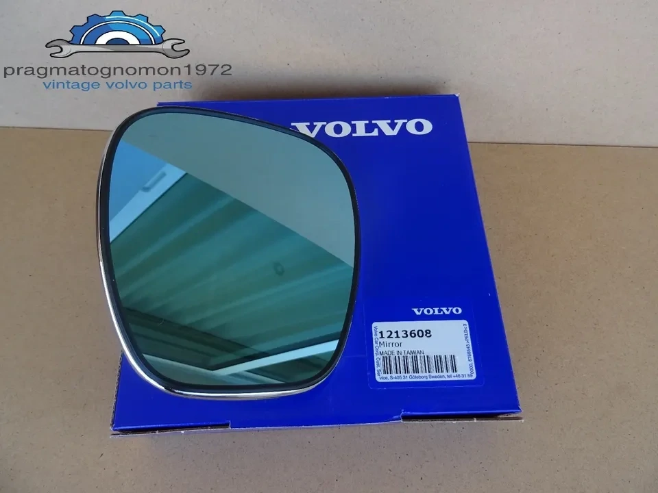 VOLVO AMAZON 121 122 P1800 140 144 CONVEX MIRROR GLASS P/N 1213608