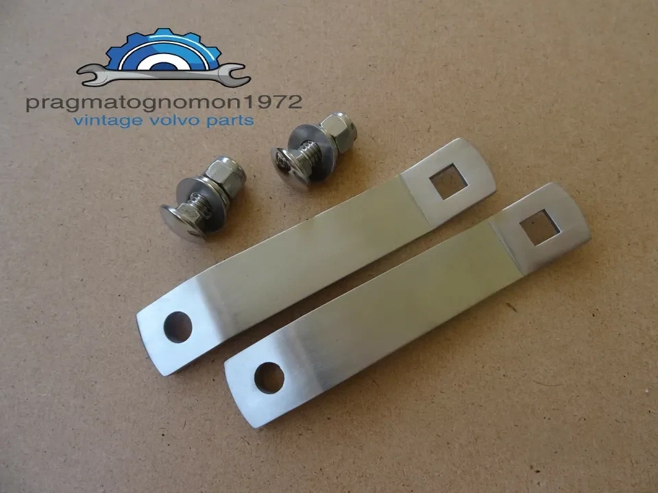 VOLVO 672618 AMAZON 121 122 FOG LIGHTS INSTALLATION SET  STAINLESS STEEL MAT FINISH