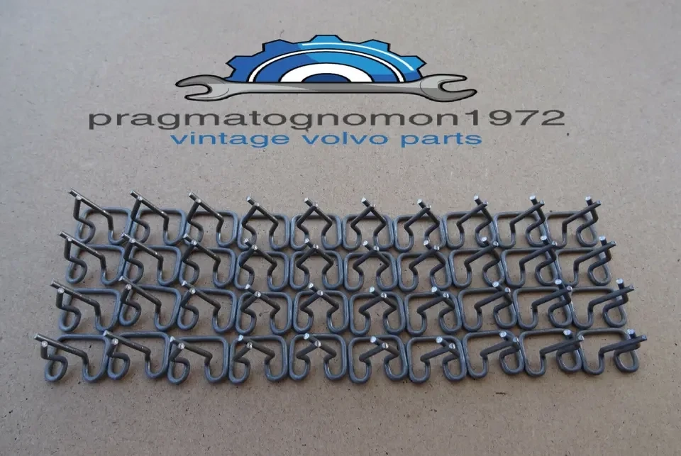 VOLVO 658850 AMAZON 121 122 TRIM MOULDING CLIPS x40 STAINLESS STEEL 18mm