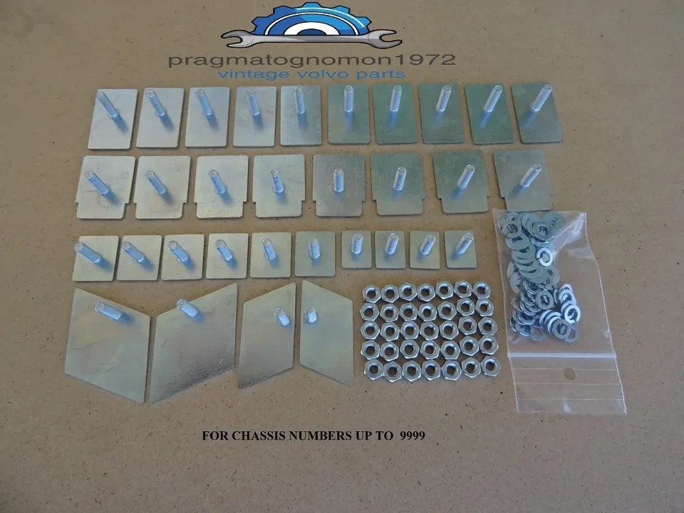VOLVO P1800 BODY TRIM CLIPS SET FOR CHASSIS UP TO 9999