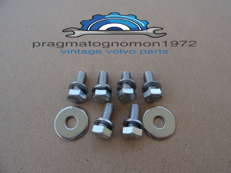 VOLVO AMAZON 120 130 TRUNK INSTALLATION BOLT SET STAINLESS STEEL