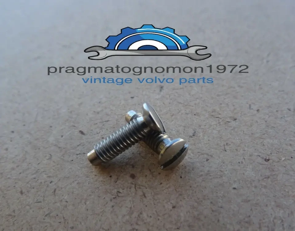 VOLVO AMAZON 121 122 PV544 HEADLIGHT RIMS SCREW SET STAINLESS STEEL