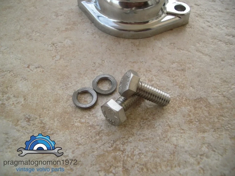 VOLVO AMAZON 121 122 P1800 THERMOSTAT STAINLESS BOLT SET 2pcs