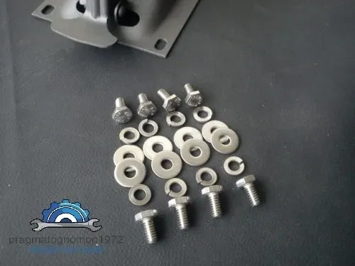 VOLVO AMAZON 121 122 HOOD LATCH INSTALLATION SET STAINLESS STEEL