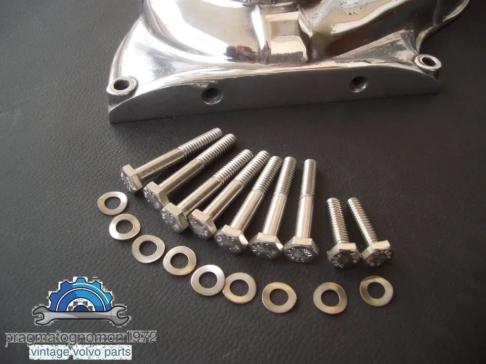 VOLVO AMAZON 121 122 P1800 TIMING COVER BOLT SET STAINLESS STEEL