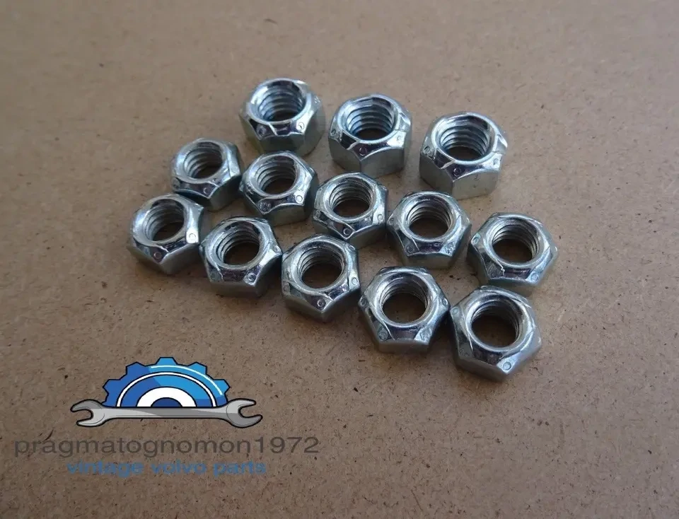 VOLVO AMAZON 121 122 P 1800 544 HIGH TEMP MANIFOLD LOCK NUTS 13pcs set