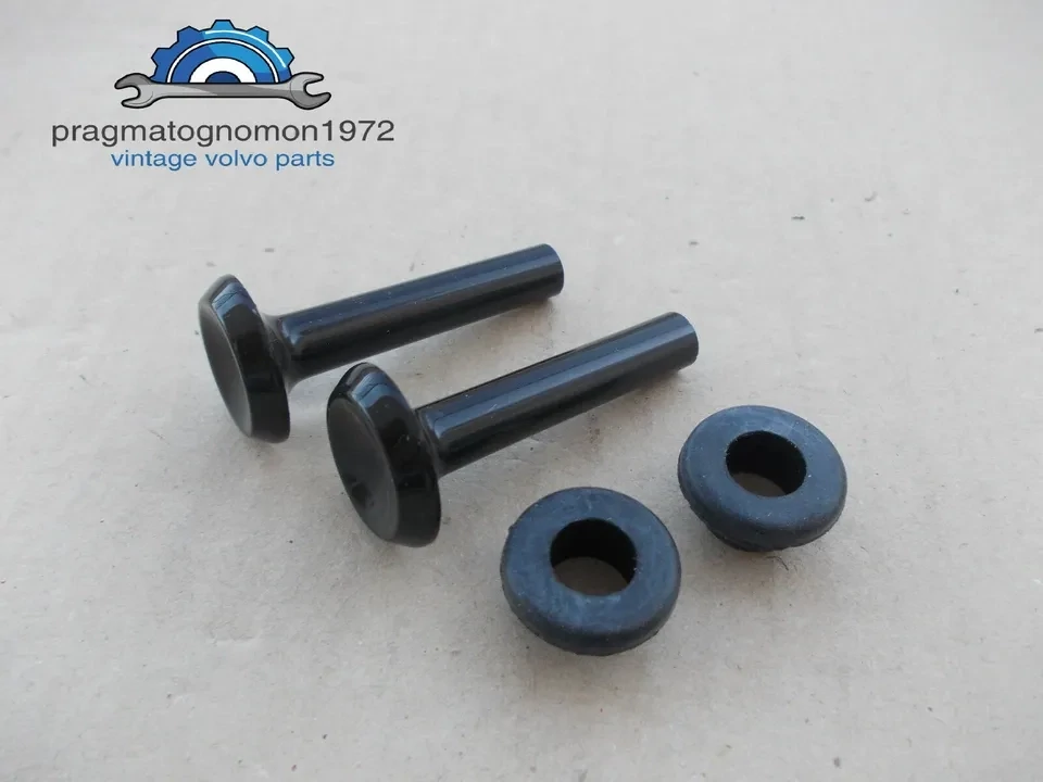 VOLVO 666424 AMAZON 121 122 140 DOOR LOCK BUTTONS AND GROMMETS set 2+2pcs