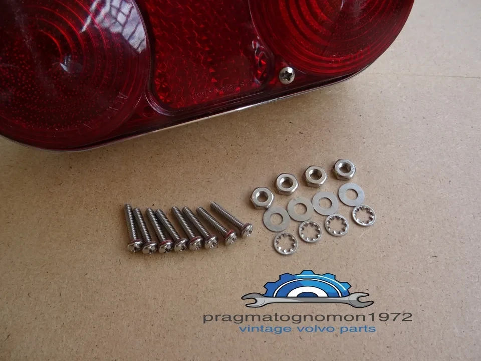 VOLVO P1800 TAIL LIGHTS INSTALLATION SCREW SET STAINLESS STEEL set