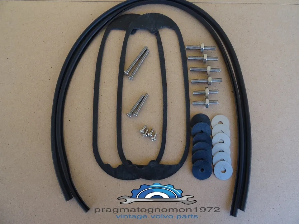 VOLVO PV 544 TAIL LIGHTS INSTALLATION SET WITH STAINLESS STEEL HARDWARE set