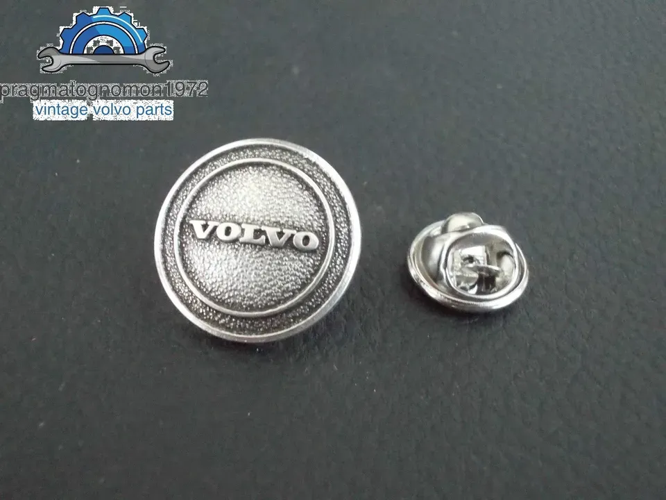 VINTAGE VOLVO BADGE LAPEL PIN 121 122 P1800 PV 544 140