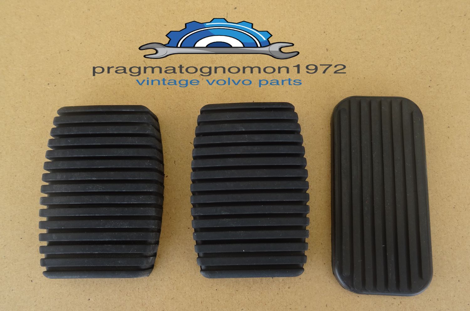 VOLVO PV544 PEDAL RUBBER LINING SET NEW