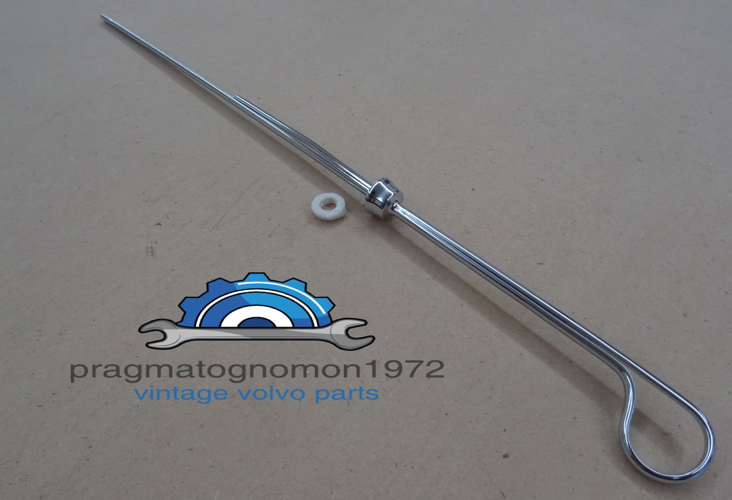 VOLVO AMAZON P1800 PV544 OIL DIPSTICK CHROME PLATED