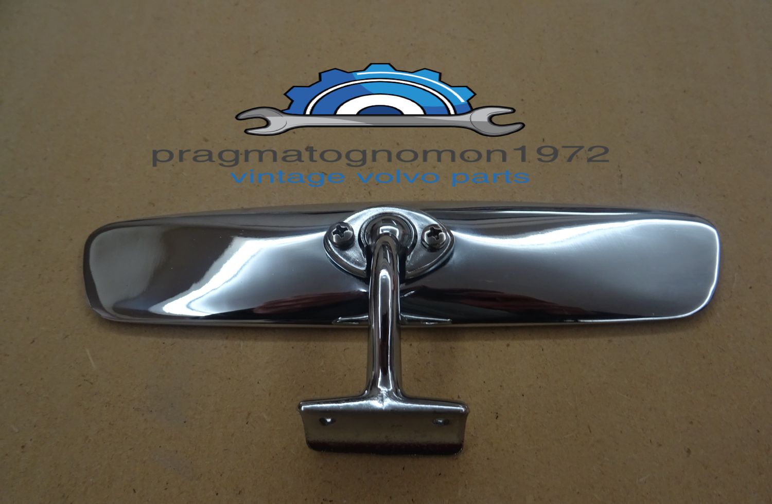 VOLVO AMAZON 120 130 PV544 INTERIOR REAR VIEW MIRROR CHROME PLATED!