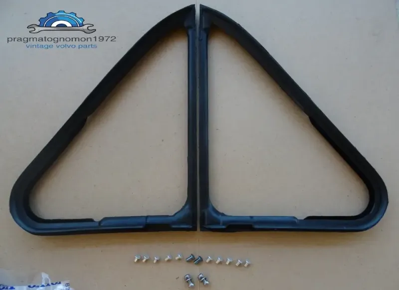 VOLVO AMAZON 121 122 VENTILATION WINDOWS RUBBER SEALS L+R GENUINE VOLVO