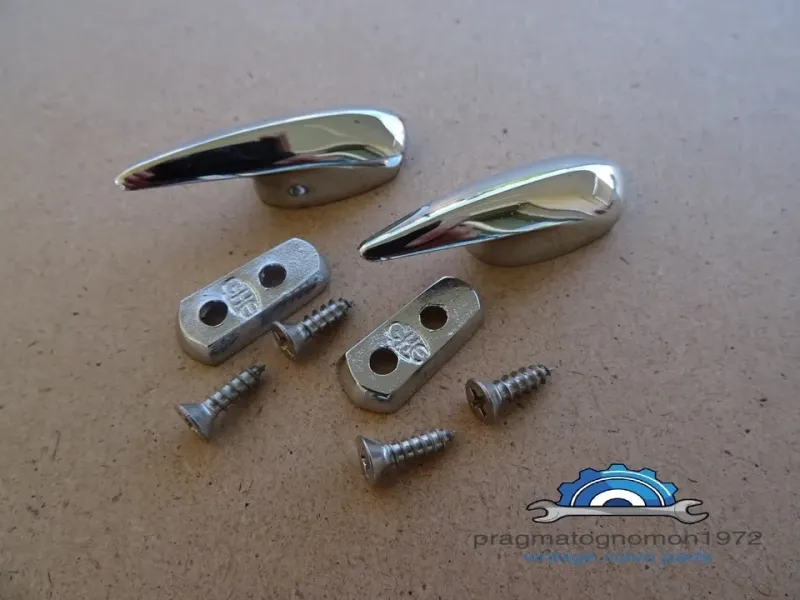 VOLVO AMAZON 121 122 COAT HANGERS SET CHROME PLATED