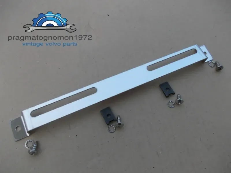 VOLVO AMAZON 121 122 LICENSE PLATE HOLDER SET STAINLESS STEEL