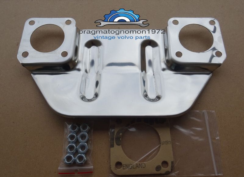 VOLVO 418512 AMAZON 121 122 P1800 544 SU HS6 CARBURATOR HEAT SHIELD SET STAINLESS STEEL