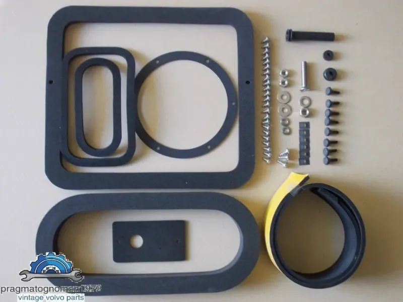 VOLVO AMAZON 121 122 HEATER BOX FOAM GASKET AND HARDWARE set