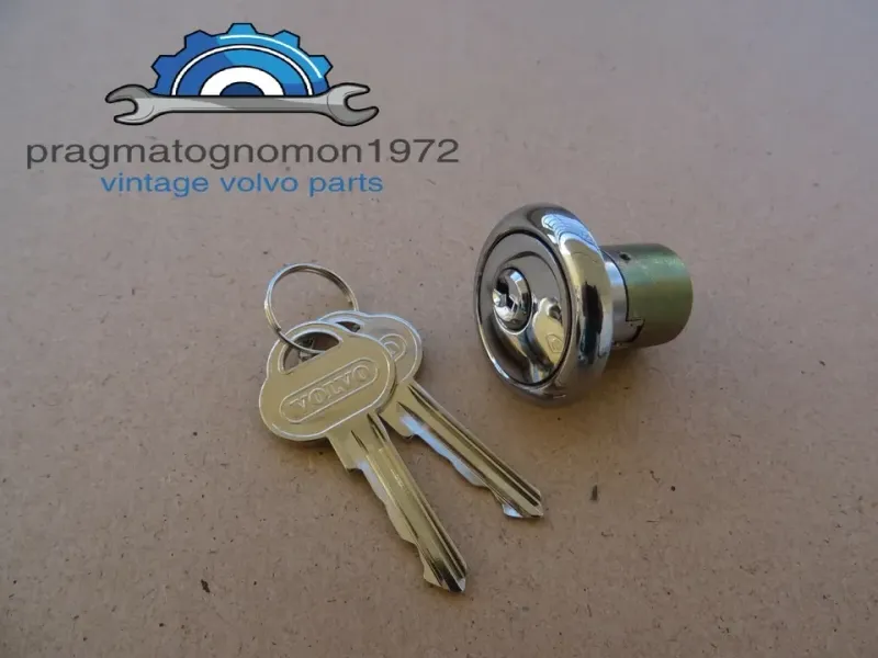 VOLVO 673261 AMAZON 121 122 P1800 PV544 IGNITION LOCK BARREL WITH 2 KEYS set
