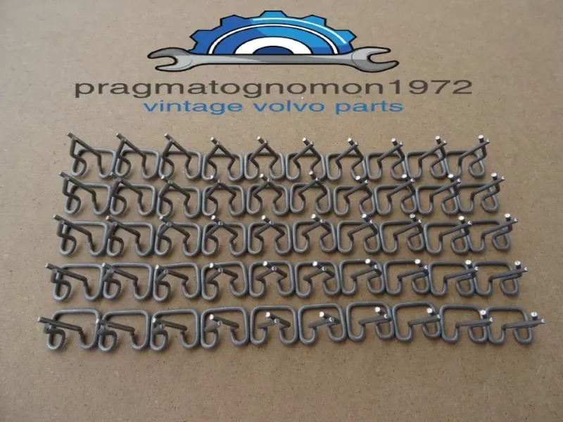 VOLVO 658850 AMAZON 121 122 TRIM MOULDING CLIPS x50 STAINLESS STEEL 18mm