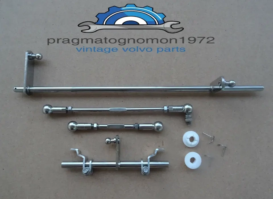 VOLVO AMAZON 121 122 P1800 544 SU HS6 CARBURATOR LINKAGE SET STAINLESS STEEL MIRROR FINISH