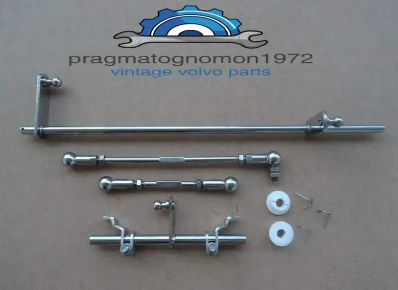 VOLVO AMAZON 121 122 P1800 544 SU HS6 CARBURATOR LINKAGE SET STAINLESS STEEL MIRROR FINISH