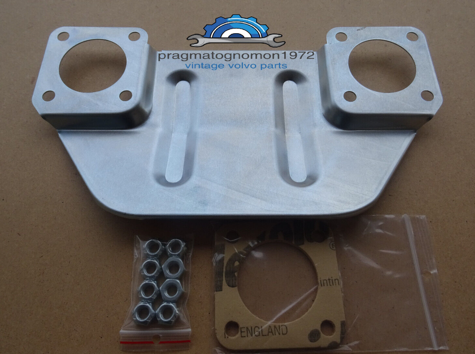 VOLVO AMAZON P1800  PV544 140 SU HS6 CARBURATOR HEAT SHIELD SET zinc plated steel