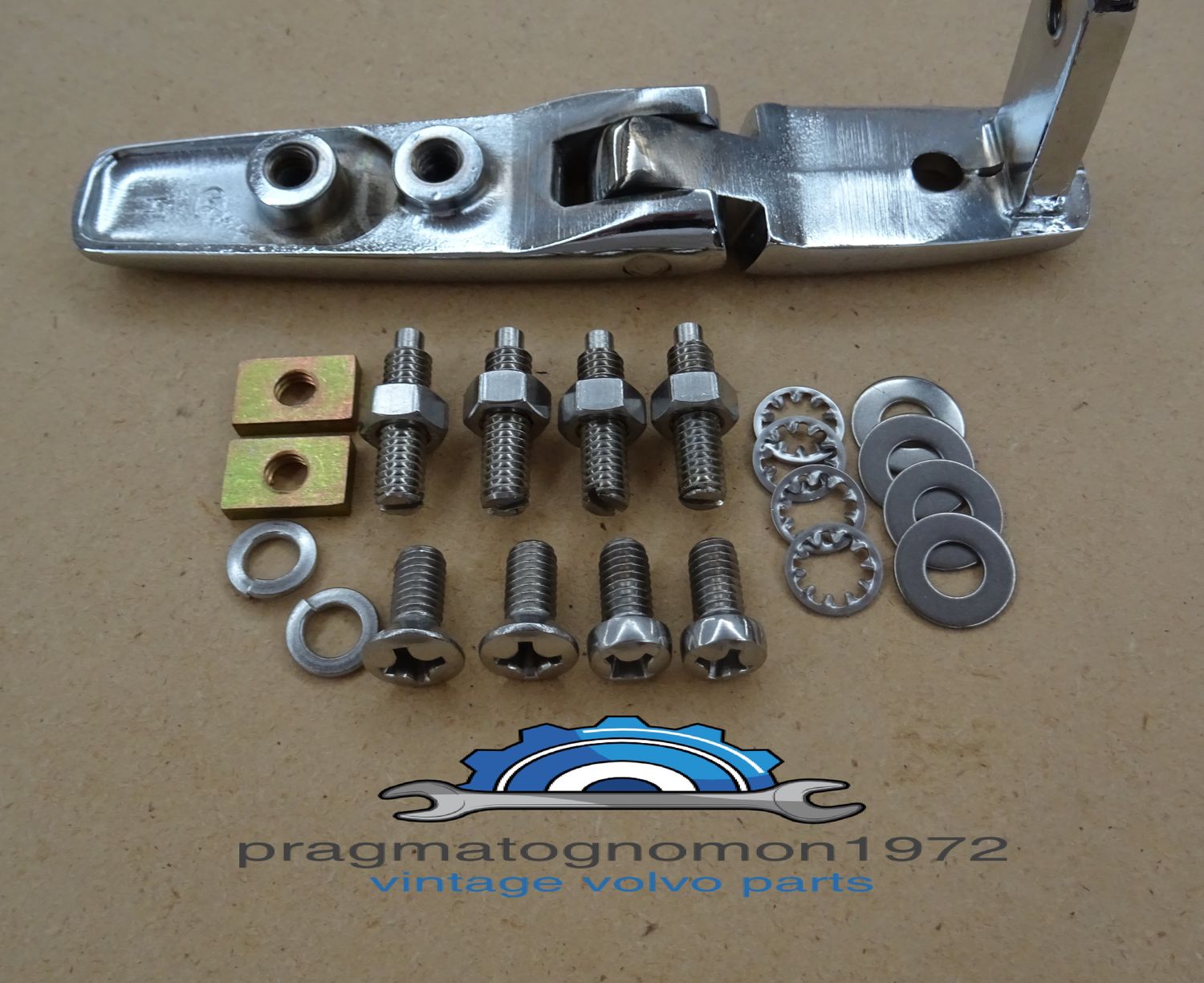 VOLVO AMAZON 121 122 STATION WAGON TAIL GATE HINGE SCREW SET STAINLESS STEEL