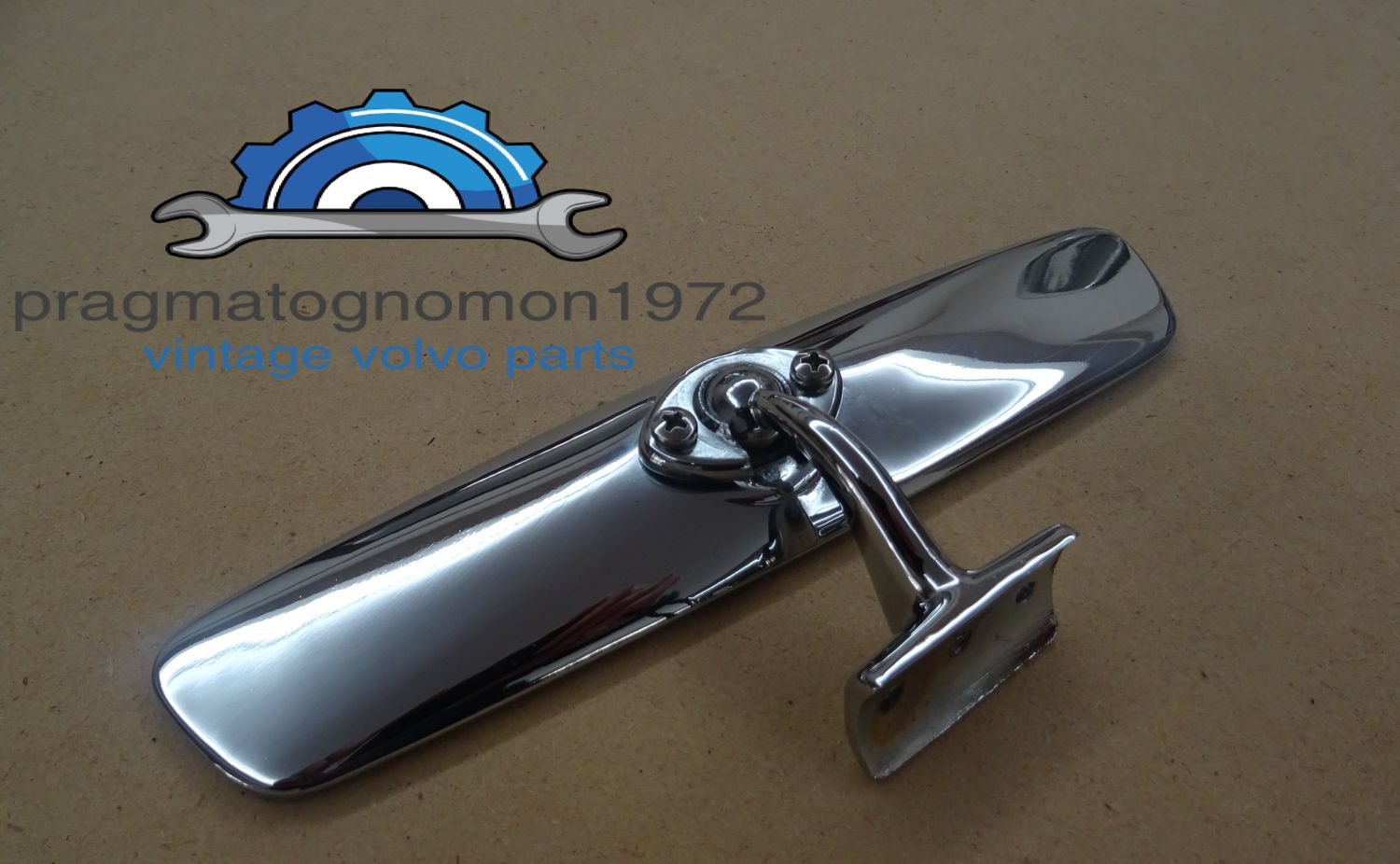 VOLVO AMAZON 120 130 PV544 INTERIOR REAR VIEW MIRROR CHROME PLATED!