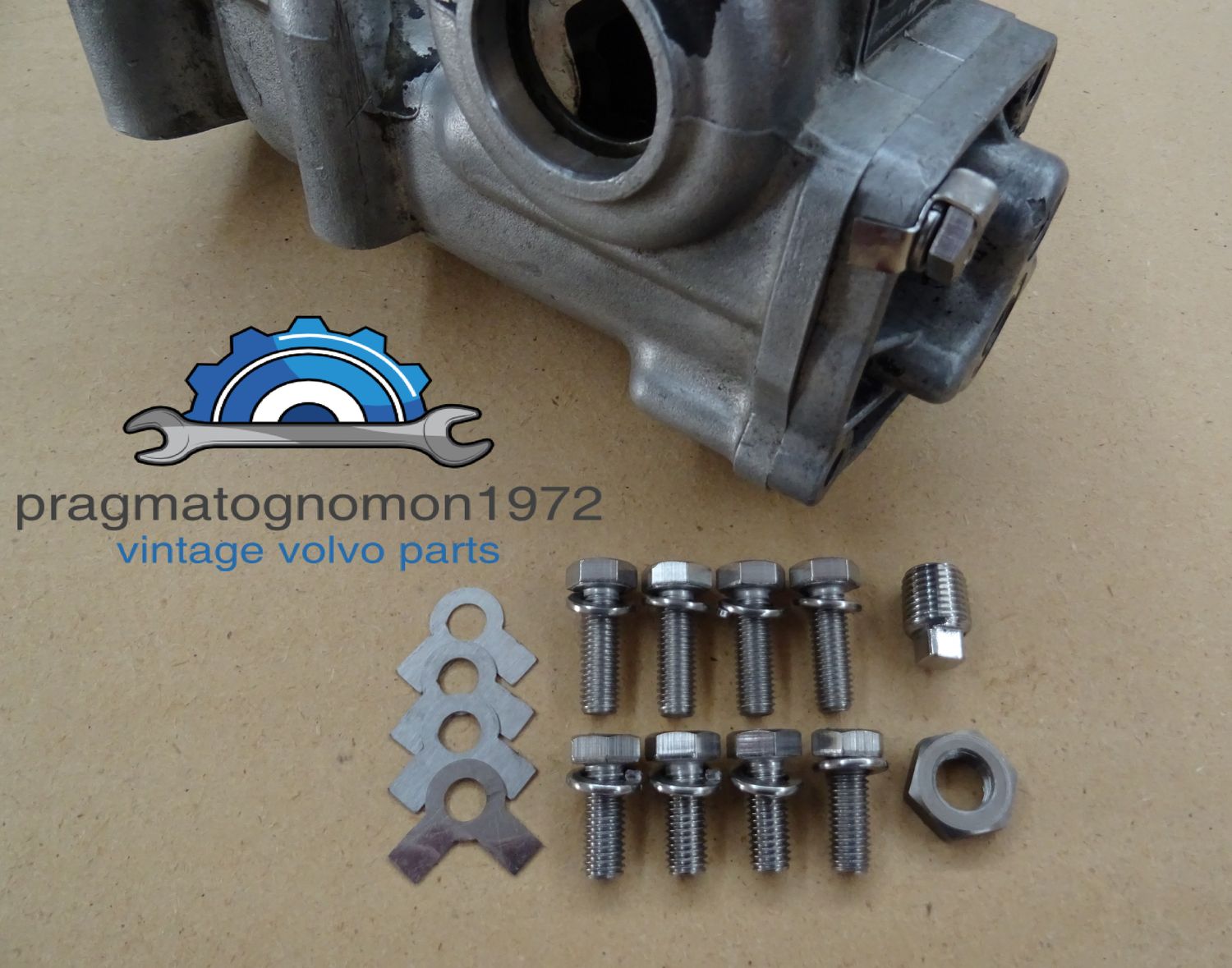 VOLVO AMAZON P1800 STEERING BOX BOLT SET STAINLESS STEEL