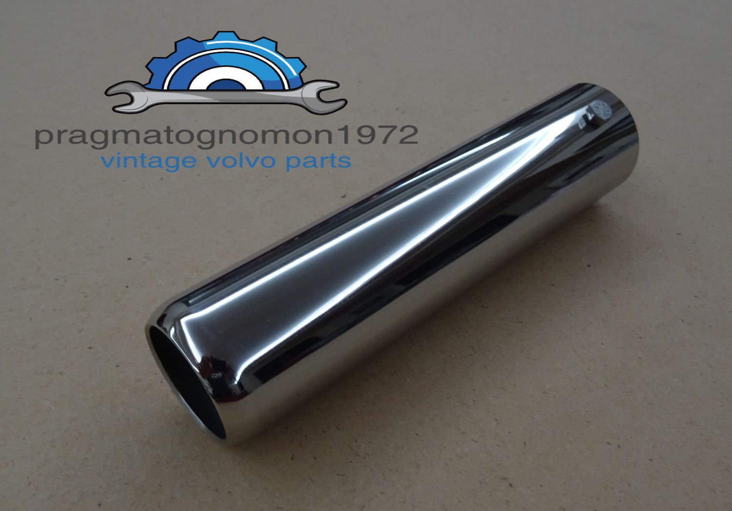 VOLVO AMAZON PV544 EXHAUST PIPE TIP STAINLESS STEEL MIRROR FINISH