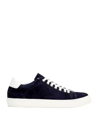 8 by YOOX NABUK LEATHER LOW-TOP SNEAKERS