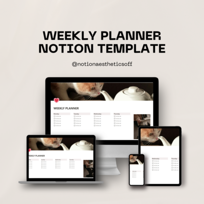 Ultimate Weekly Planner Notion Template
