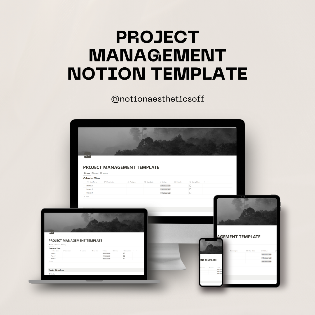 Project Management Notion Template