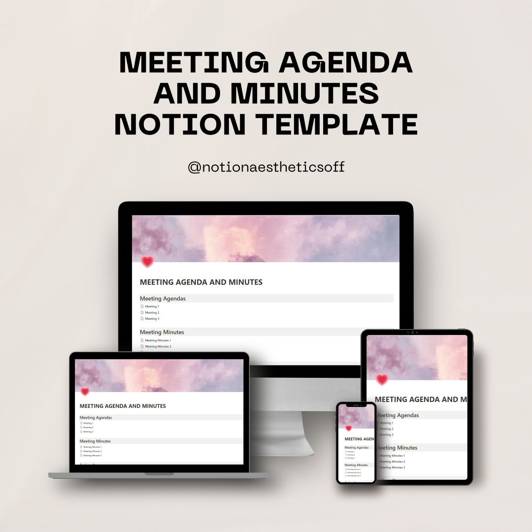 Meeting Agenda and Minutes Notion Template