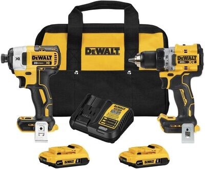 DCK2490D2 COMBO DE ATALADRO Y ATORNILLADOR DE IMPACTO XR 20VOLTS