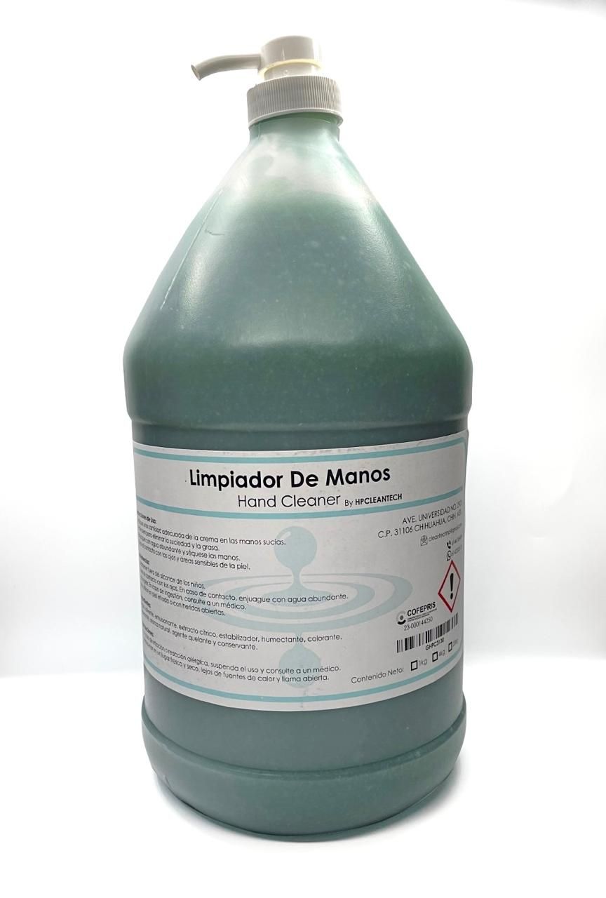 Desengrasante para manos con exfoliante natural
