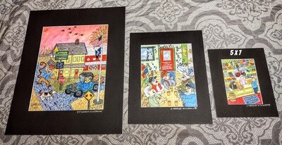 5x7 Art Print with Black Mat signed by Frenchy the Painter - 95 Paintings to choose from! 20 NEW CHOICES!