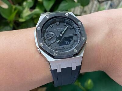 G Shock GA2100 Casioak Grey Band