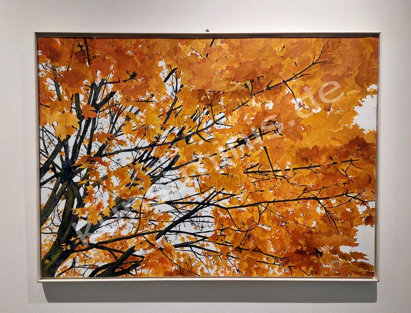 Originalarbeit "Herbst", Acryl, 70 x 50 cm, gerahmt