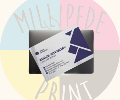 Standard Business Cards I 85mm x 55mm I Double Sided I 450gsm Silk I Matt Lamination Double Sided