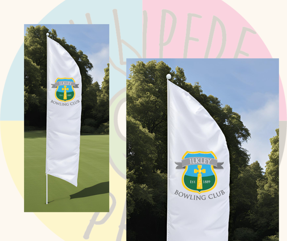 Ilkley Bowling Club Feather Flag