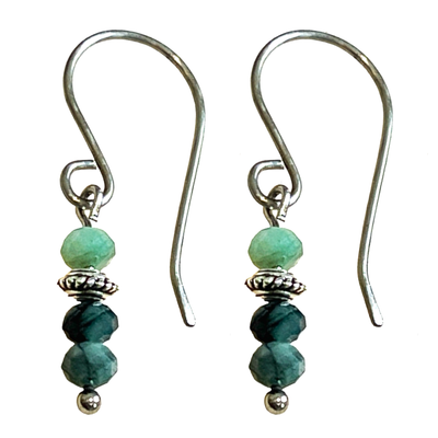 Dainty Emerald Earrings